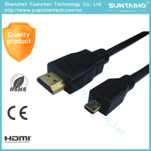 Высокая скорость мини-к вращению кабеля HDMI 1080р HDMI 